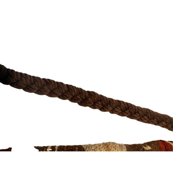 This is a bohemian-style shoulder bag with a braided strap. - Picture 4 of 8